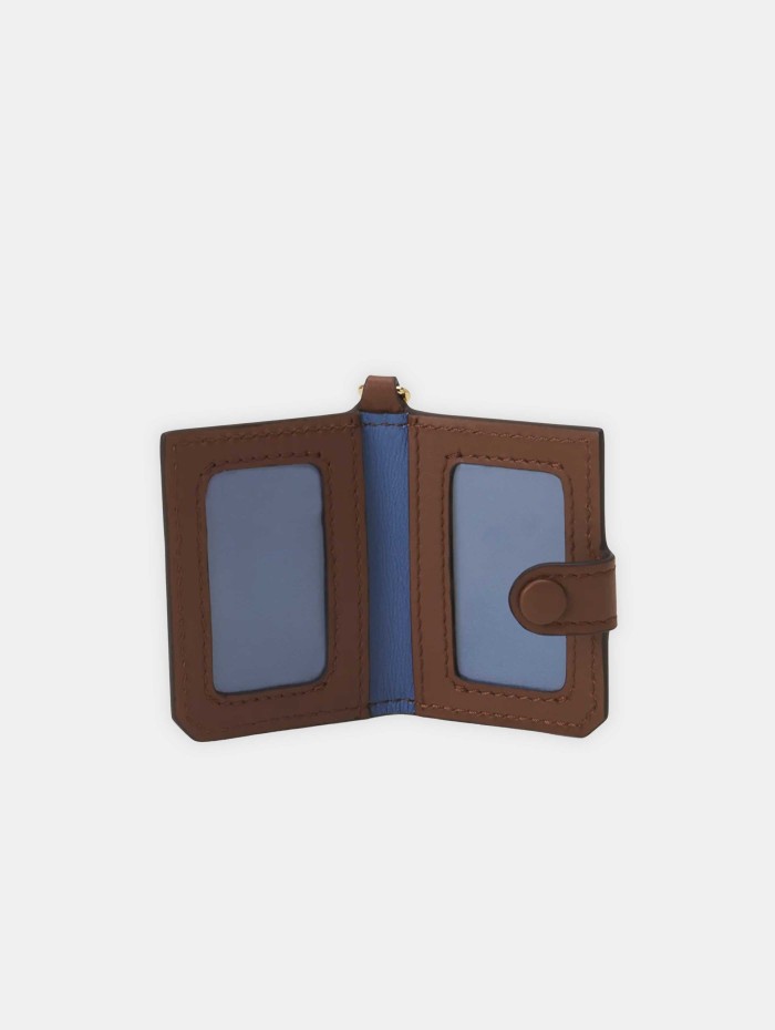 Porte photo en cuir - Cognac - Lanvin Mademoiselle Pearl