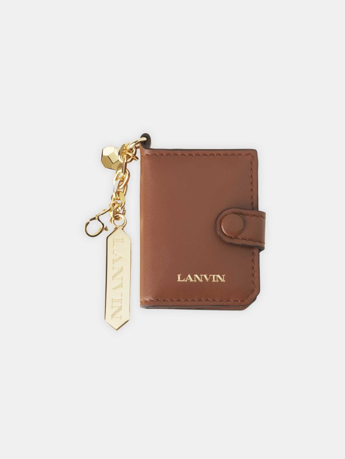 Porte photo en cuir - Cognac - Lanvin Mademoiselle Pearl