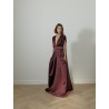 Robe longue - Bordeaux - Maison Rabih Kayrouz