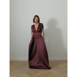 Robe longue - Bordeaux - Maison Rabih Kayrouz