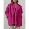 Manteau laine et cachemire - Fushia - Maison Rabih Kayrouz