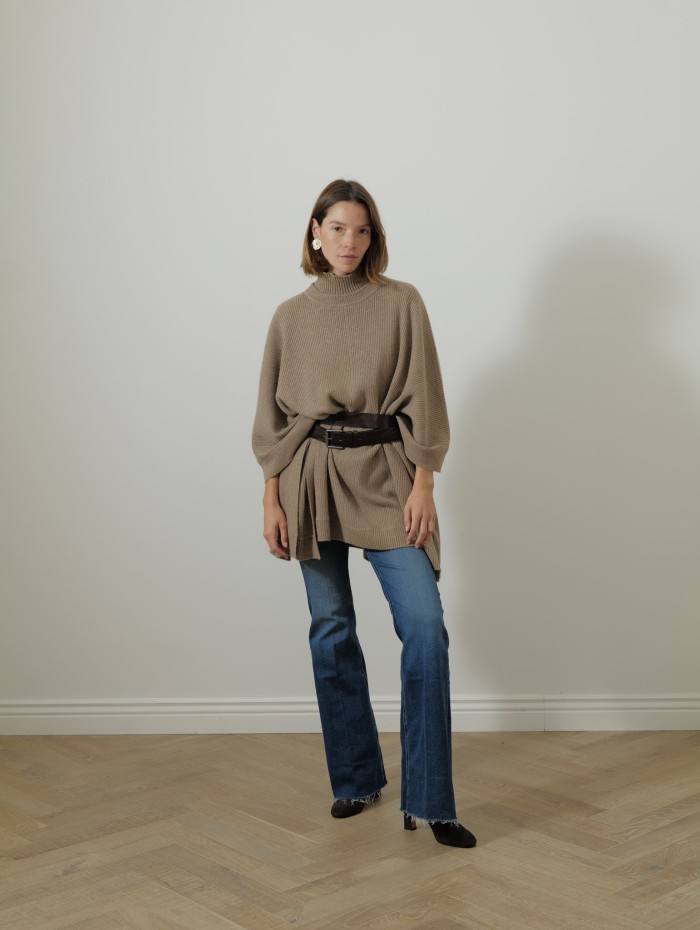 Ceinture longue en cuir - Chocolat -- Max Mara