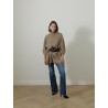 Ceinture longue en cuir - Chocolat -- Max Mara