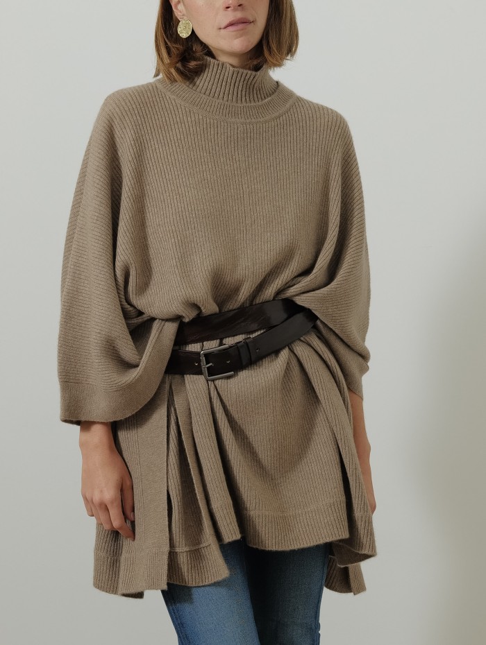 Ceinture longue en cuir - Chocolat -- Max Mara