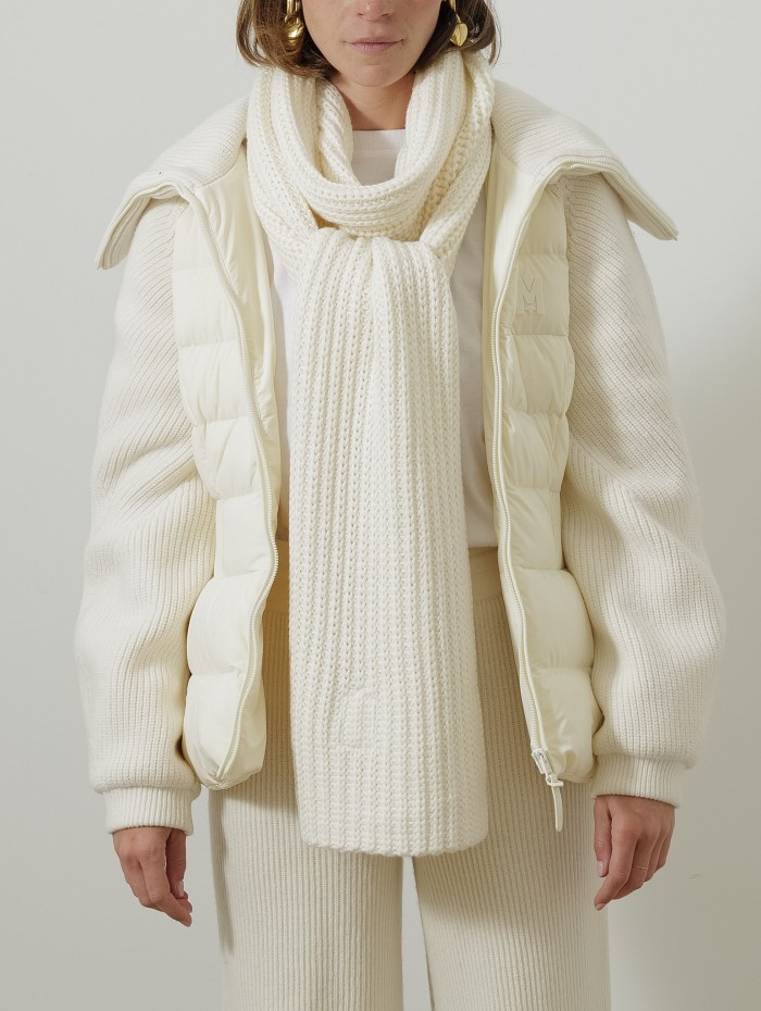 Écharpe longue en maille - Crème - Mackage