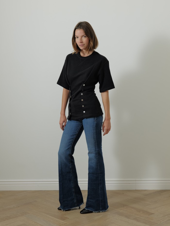 T-shirt cintré - Molleton de coton - Lanvin