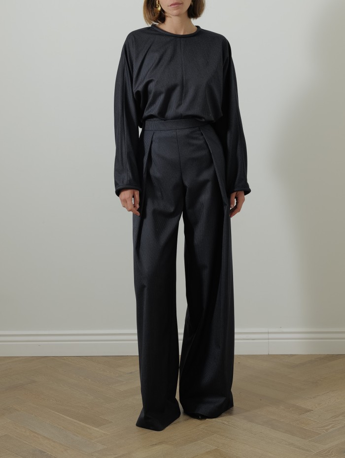 Pantalon en laine - Fines rayures - Maison Rabih Kayrouz