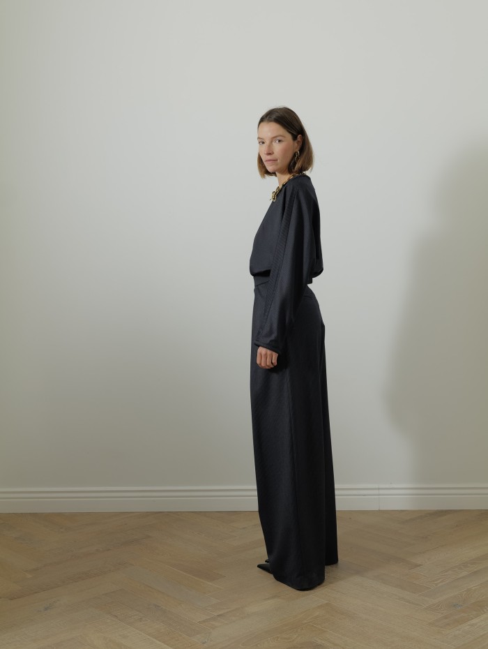 Pantalon en laine - Fines rayures - Maison Rabih Kayrouz