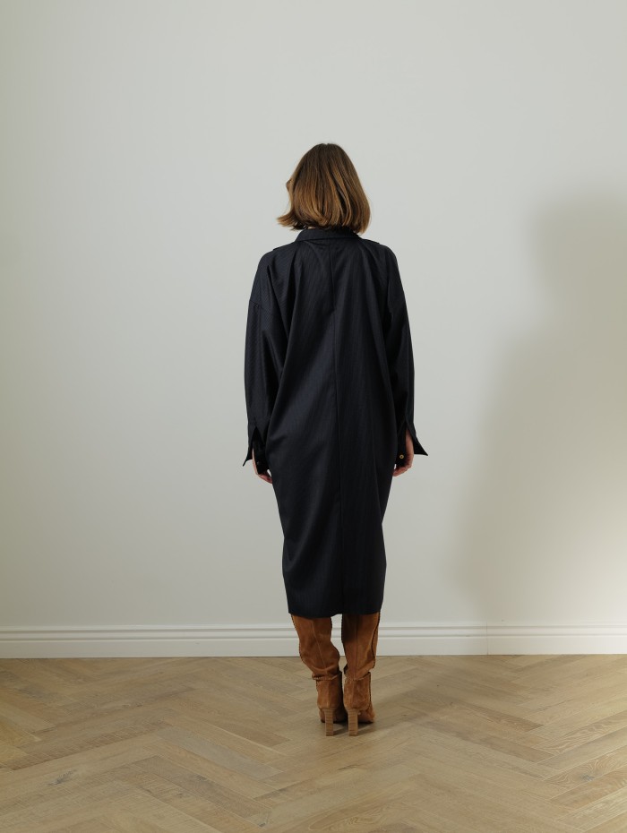 Robe à rayures - Bleu - Maison Rabih Kayrouz