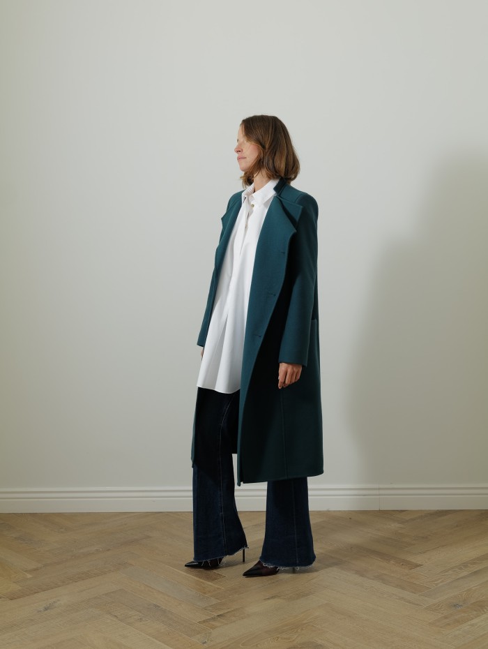 Manteau laine et cachemire - Vert - Maison Rabih Kayrouz