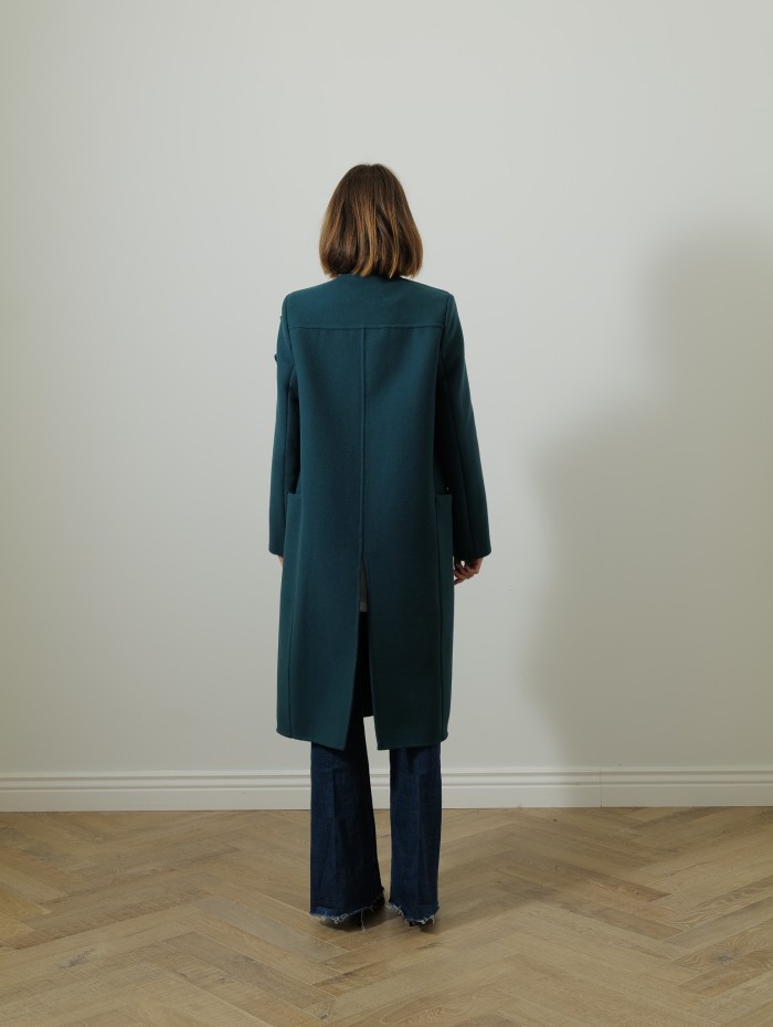 Manteau laine et cachemire - Vert - Maison Rabih Kayrouz