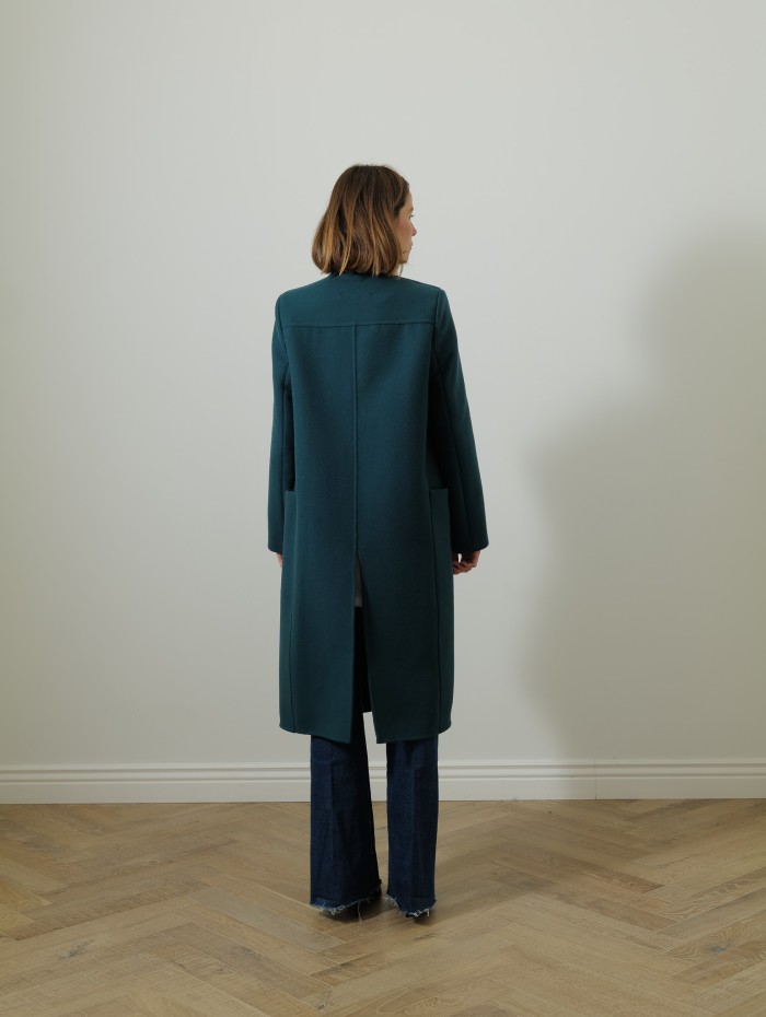Manteau laine et cachemire - Vert - Maison Rabih Kayrouz