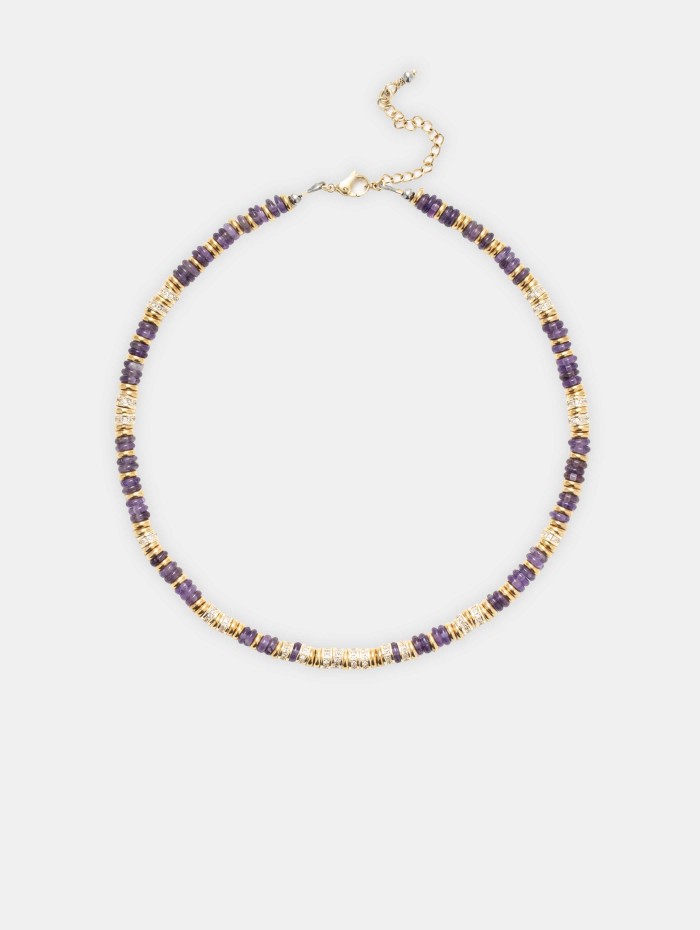 Collier perle améthyste - Gaïa - Sigal