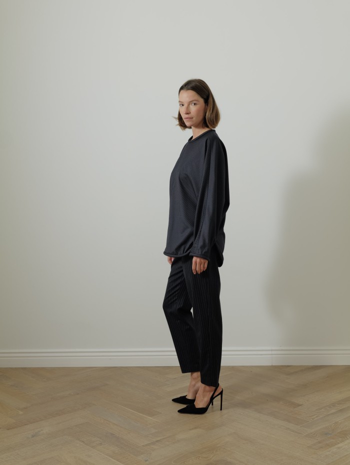 Pantalon en laine - Larges rayures - Maison Rabih kayrouz