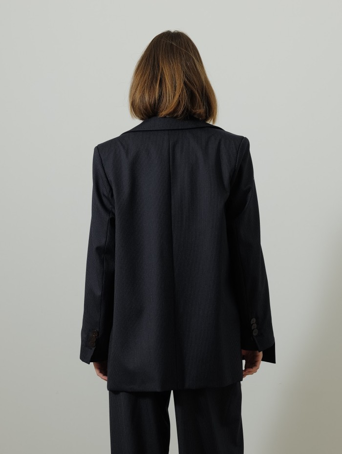 Blazer en laine - Fines rayures - Maison Rabih Kayrouz