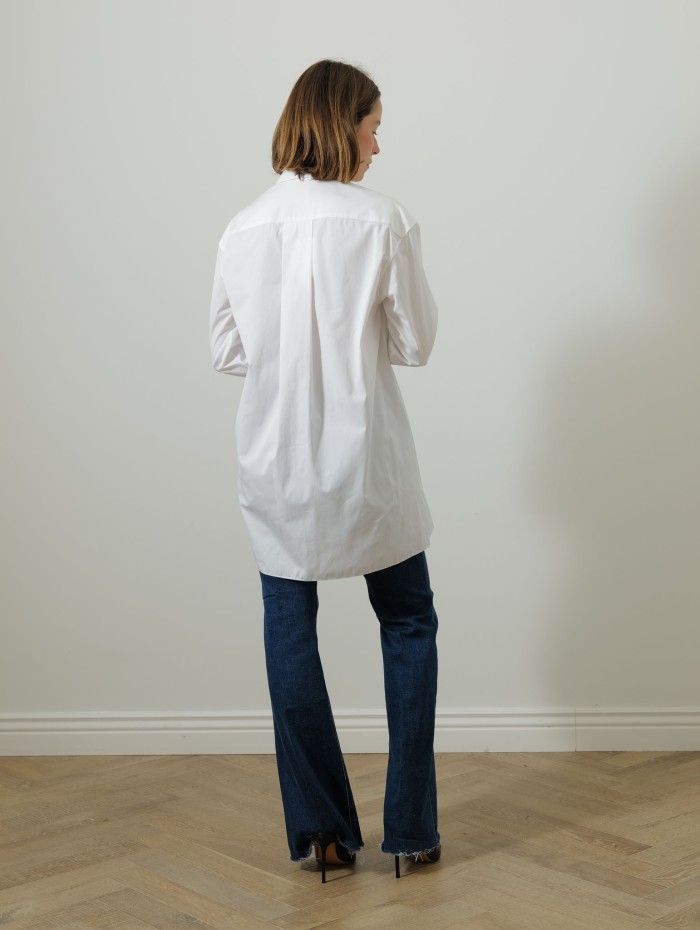 Chemise oversize - Plastron - Maison Rabih Kayrouz