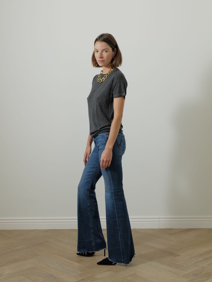 T-shirt col rond - Laine mérinos - Majestic Filatures