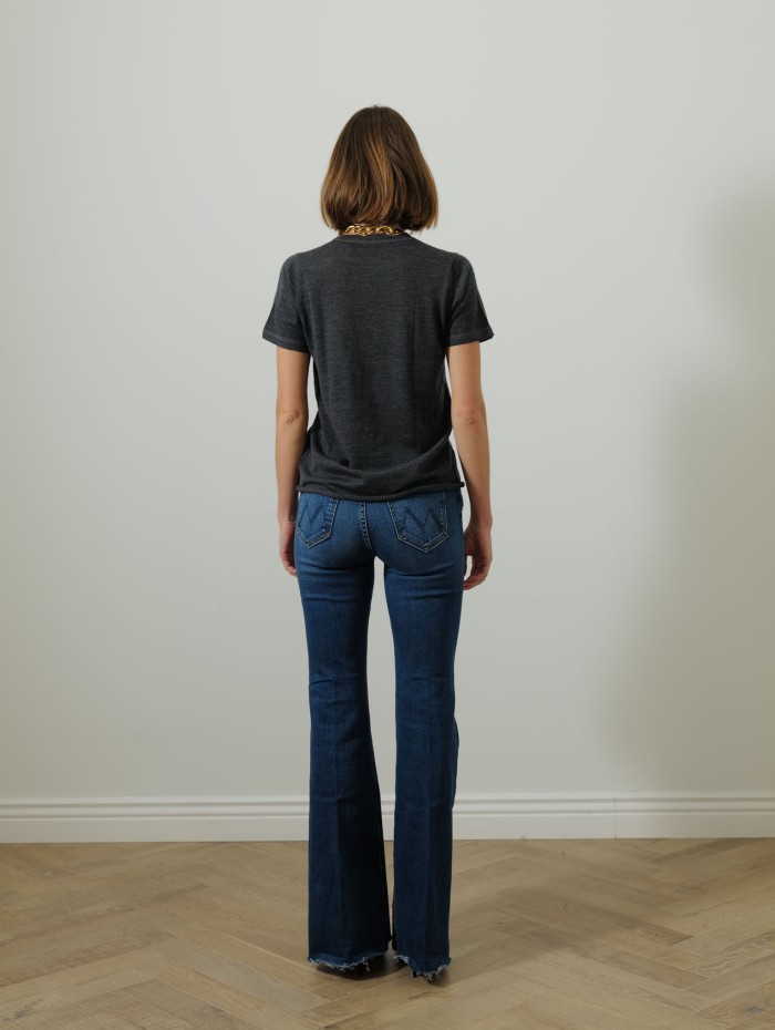 T-shirt col rond - Laine mérinos - Majestic Filatures