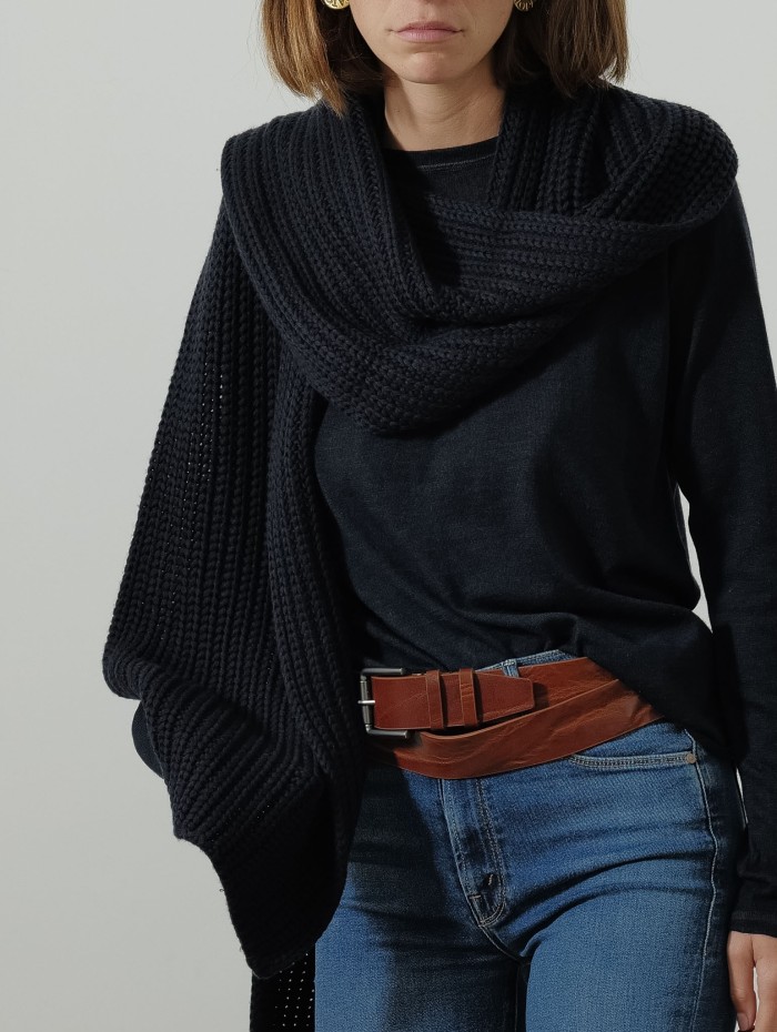 Écharpe longue maille - Navy - Mackage