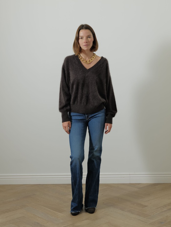 Pull col v - Alpaga - Majestic Filatures