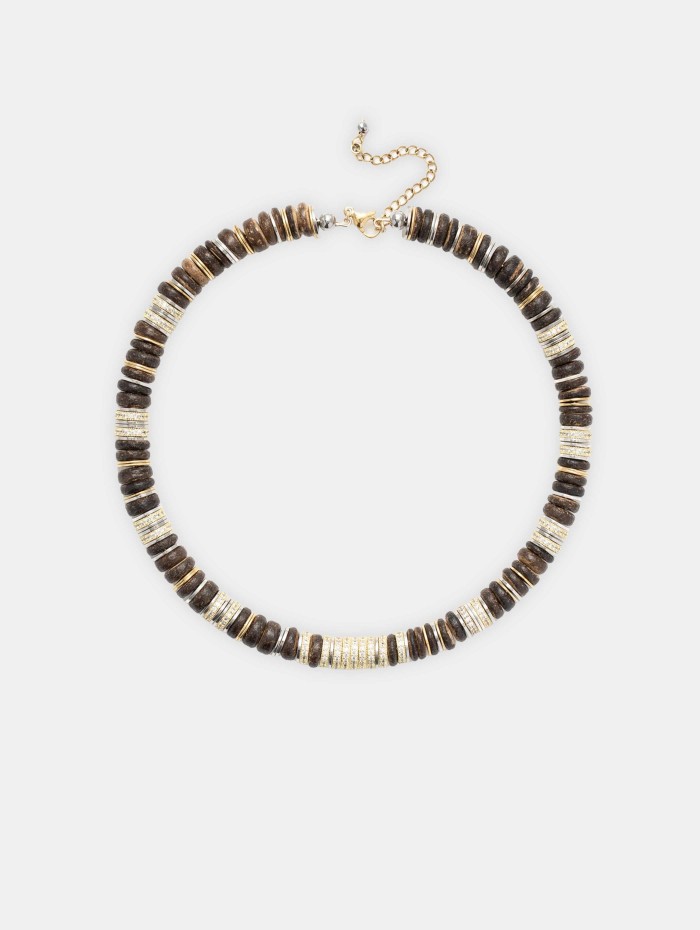 Collier rondelle - Dark Brown - Sigal