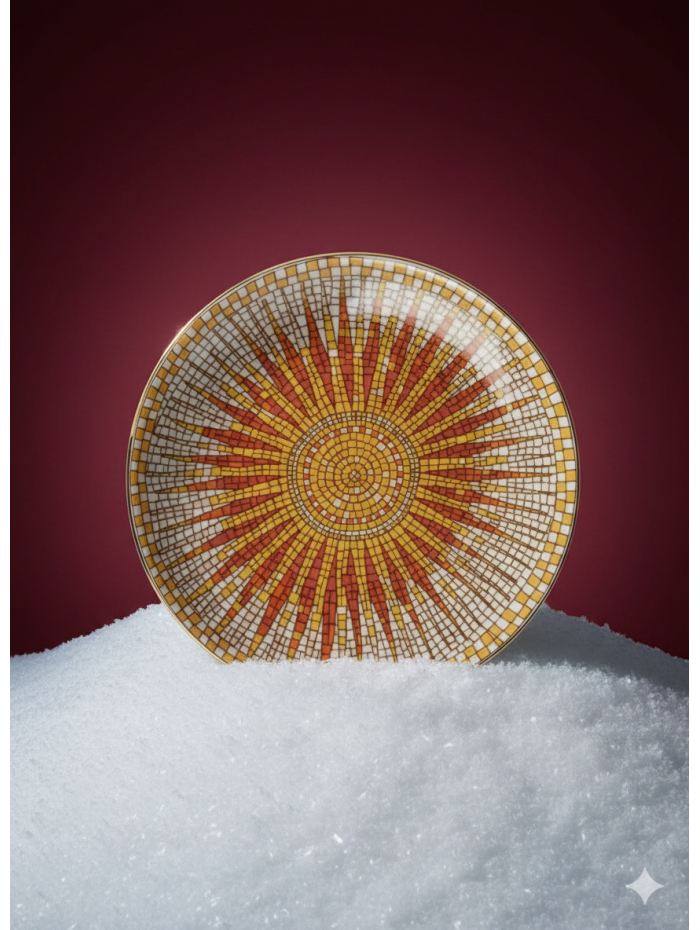 Petite assiette en porcelaine soleil - La DoubleJ - Mademoiselle Pearl