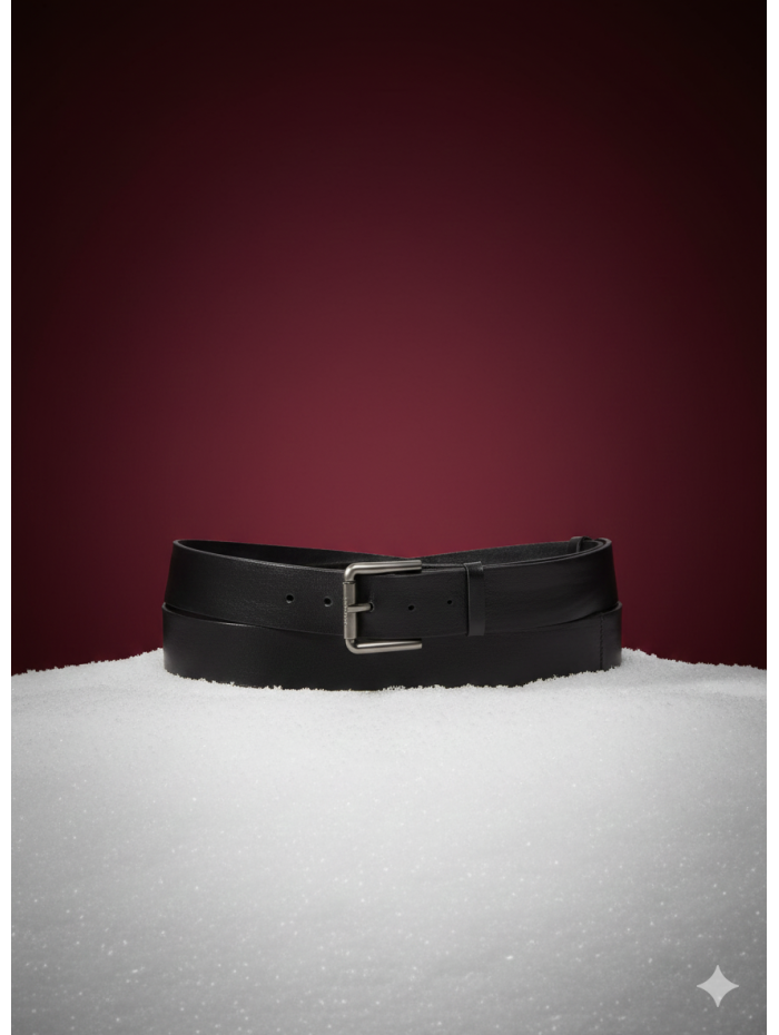 Ceinture longue en cuir - Noir - Max Mara