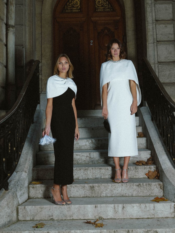 Roland Mouret - Robe midi blanche en crêpe