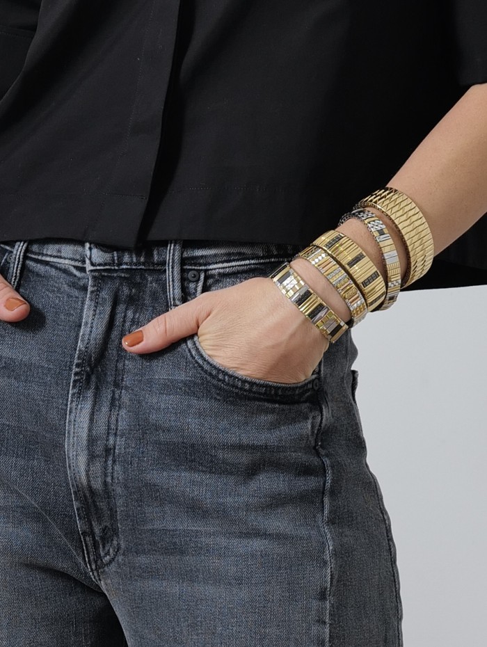 SIGAL - BRACELET ELASTIQUE SILVER