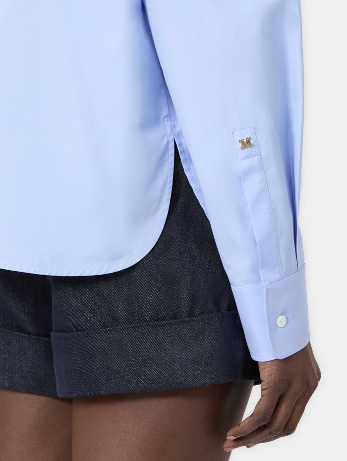 Chemise bleue en coton - Maroso - Max Mara