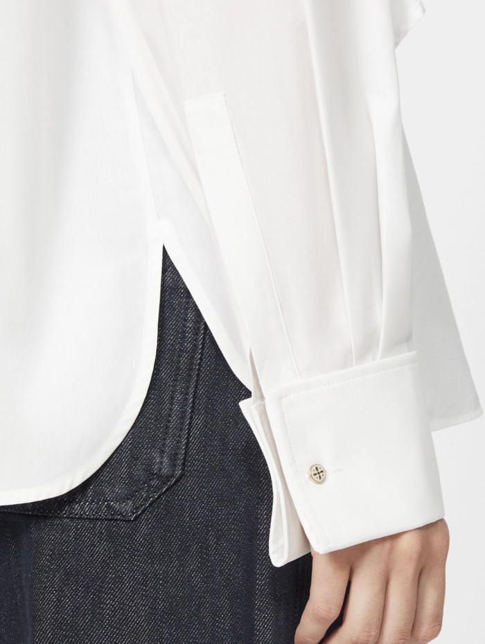 Chemisier blanc en coton - Curvone - Max Mara