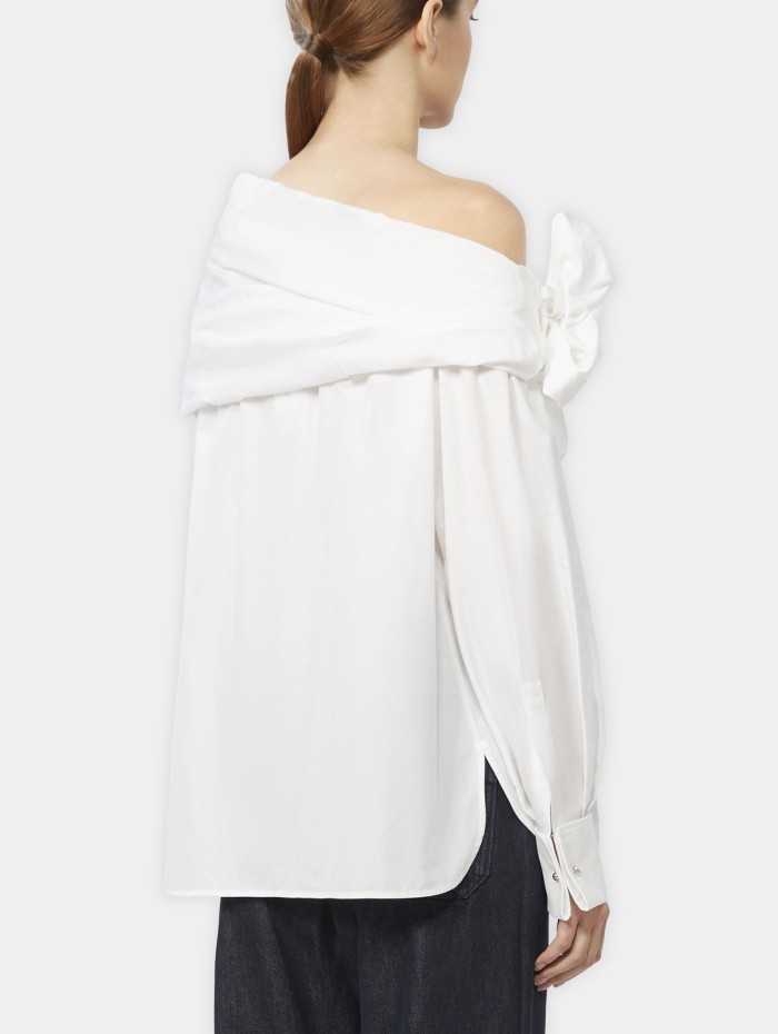 Chemisier blanc en coton - Curvone - Max Mara