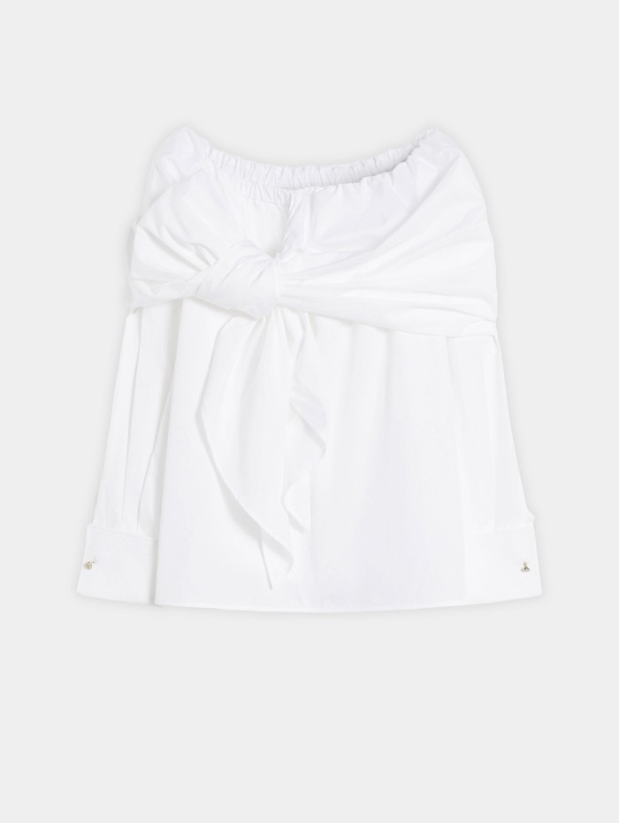 Chemisier blanc en coton - Curvone - Max Mara