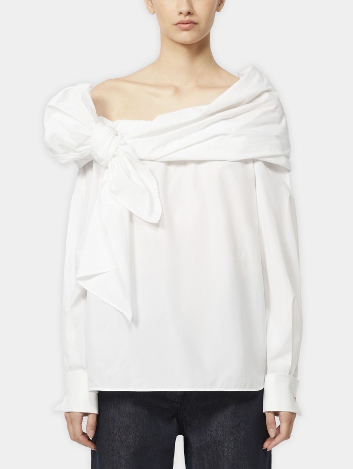 Chemisier blanc en coton - Curvone - Max Mara