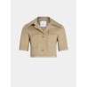 Veste courte à manches courtes - Biege