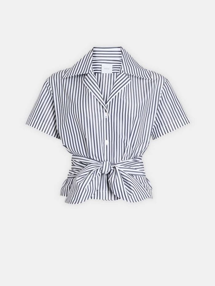 Chemise à rayures - Bleu et blanche - Patou