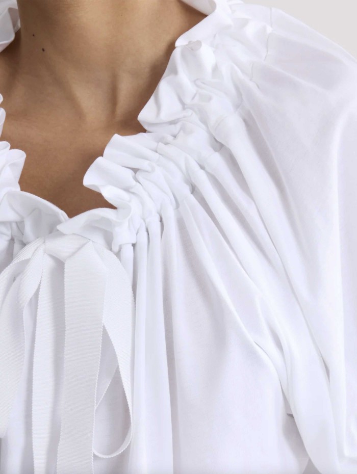 Haut en coton - Blanc - patou