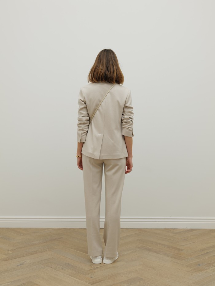 Blazer beige à simple boutonnage  - Smmfata - Max mara