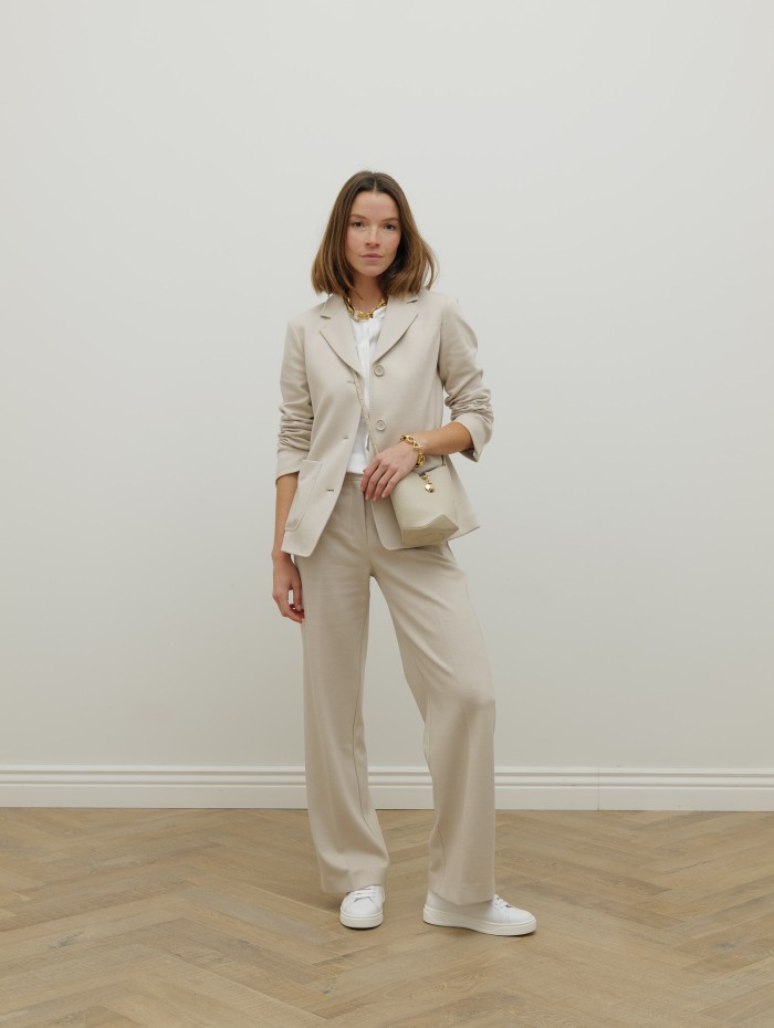 Blazer beige à simple boutonnage  - Smmfata - Max mara