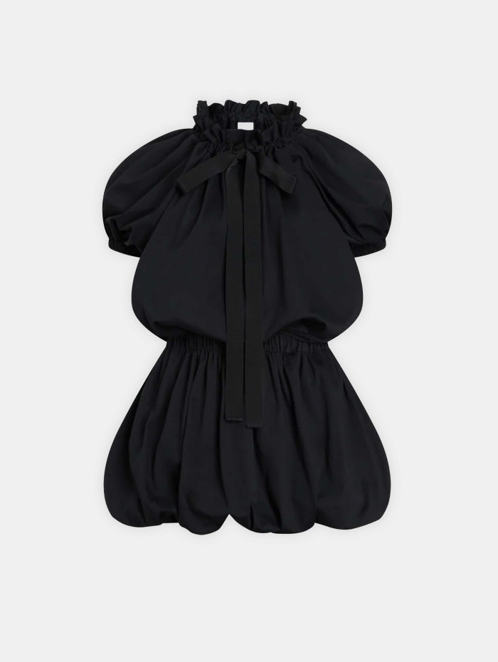 Robe courte en coton - Volume mini jersey dress - Patou