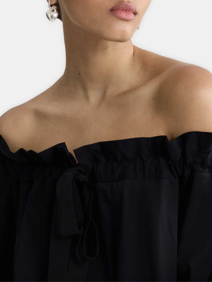 Robe courte en coton - Volume mini jersey dress - Patou