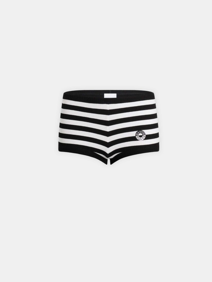 Short à rayures - Stripes rib short - Patou
