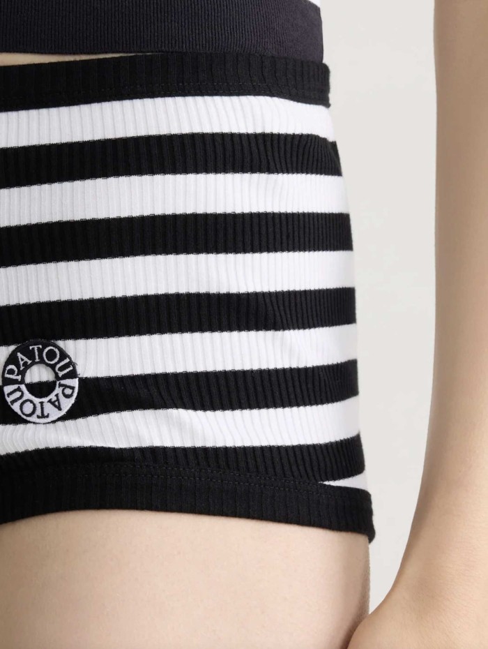 Short à rayures - Stripes rib short - Patou