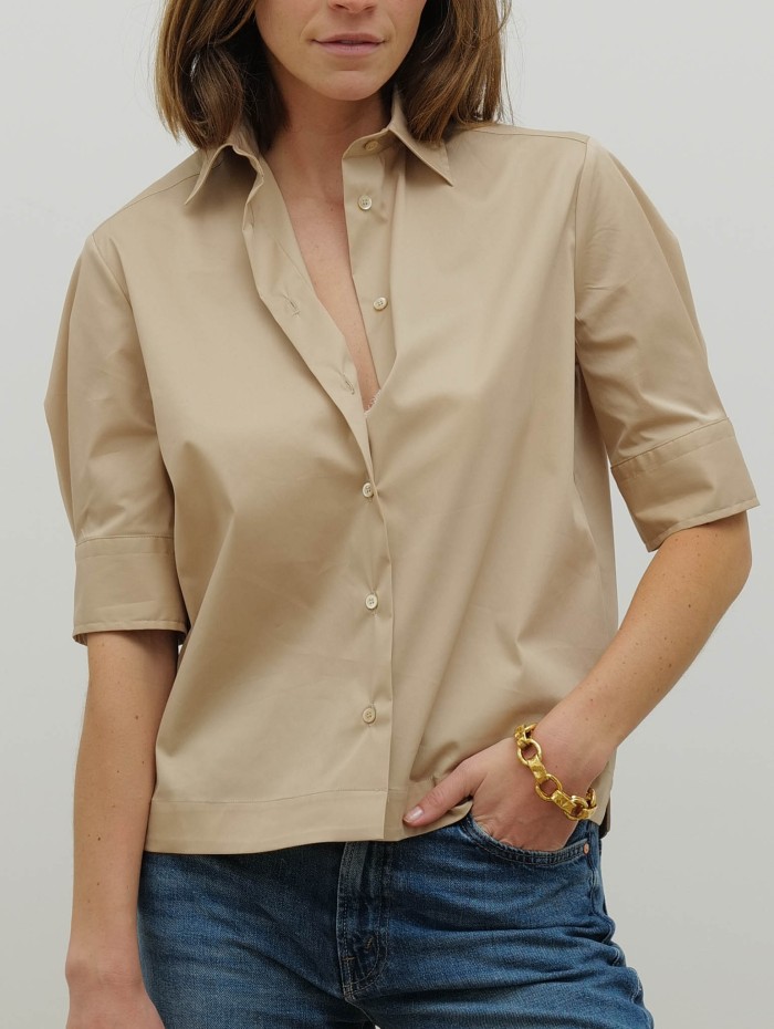 Chemise manche 3/4 - Sable - 26 Avenue