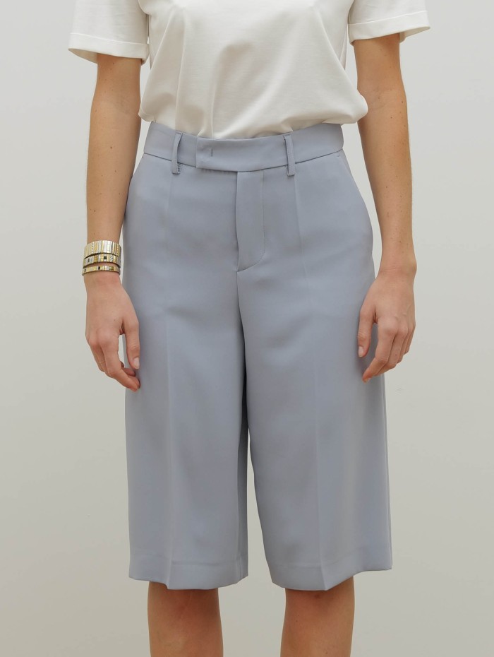 Bermuda bleu gris fluide – 26 Avenue