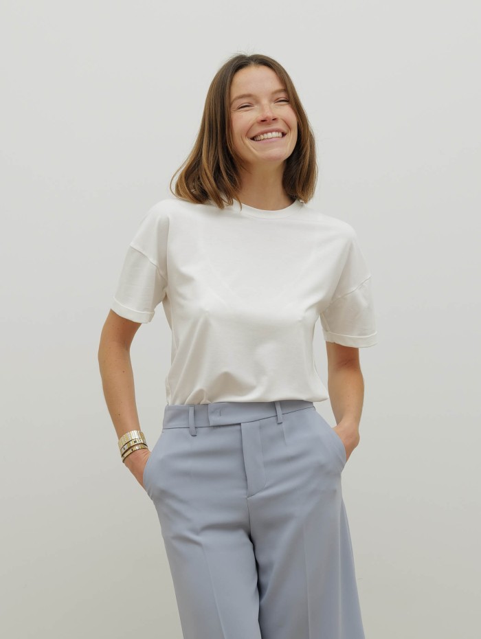 T-shirt à col rond - Blanc - 26 Avenue