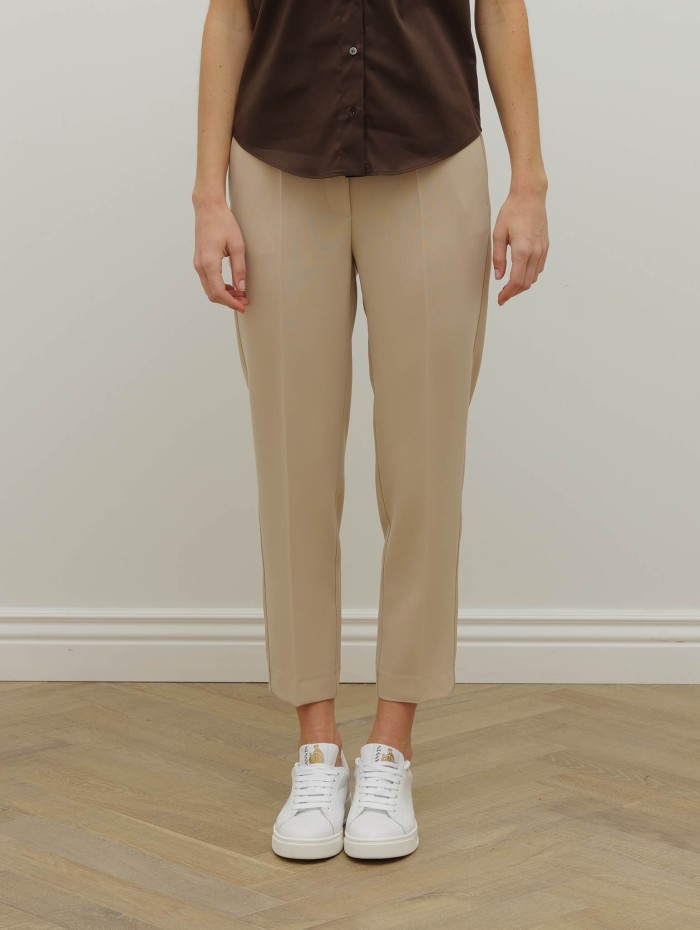 Pantalon beige fluide coupe cigarette – 26 Avenue