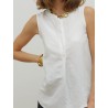 Blouse blanche fluide lin mélangé – 26 Avenue