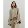 Veste cape satinée sable – 26 Avenue