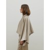 Veste cape satinée sable – 26 Avenue